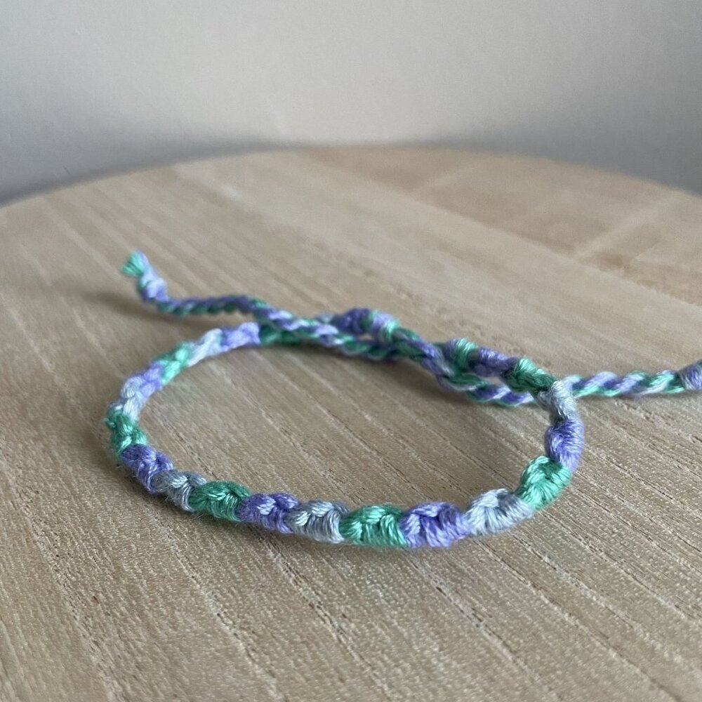Kailani Bracelet, anklet, trendy, comfortable, tie, embroidery thread, woven, gi